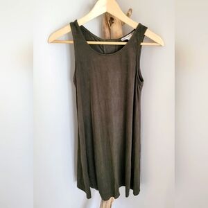 Olive green summer dress